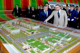 Image du Maroc Professionnelle de  Sa Majesté le Roi Mohammed VI lance à Rabat les travaux de construction du nouveau siège de la Direction Générale de la Sureté Nationale, le 24 Avril 2019 (Photo/ SPPR) via Jalilbounhar.com